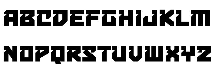 BulletproofDecoBB Font LOWERCASE
