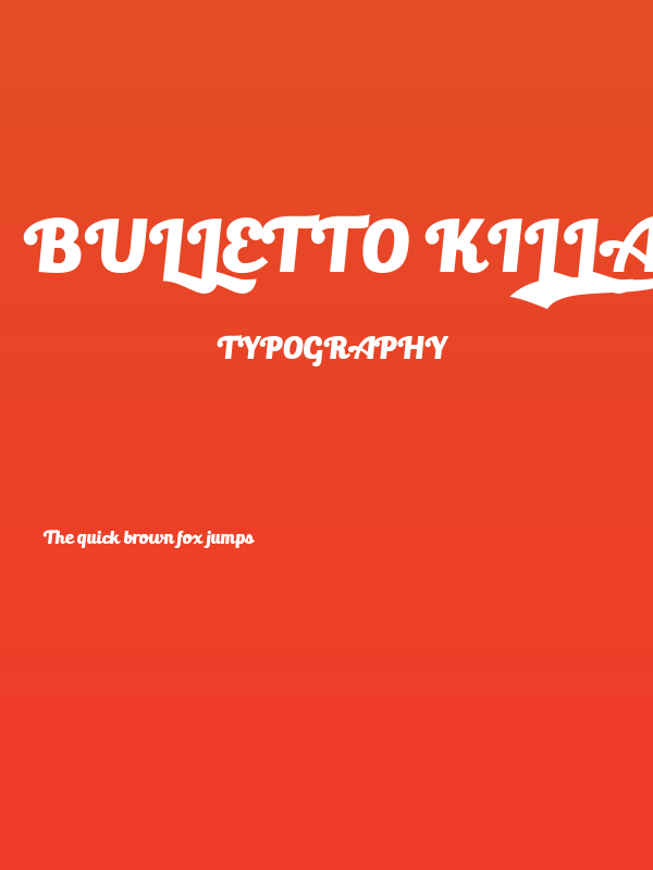Bulletto Killa¬ Poster