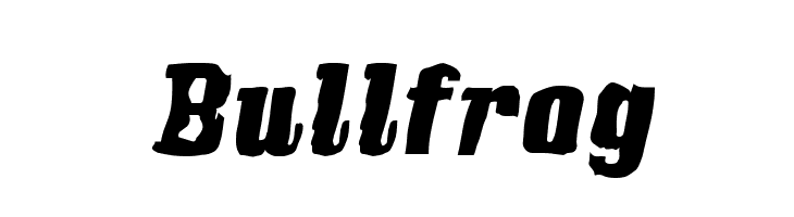 Bullfrog  لخطوط تنزيل