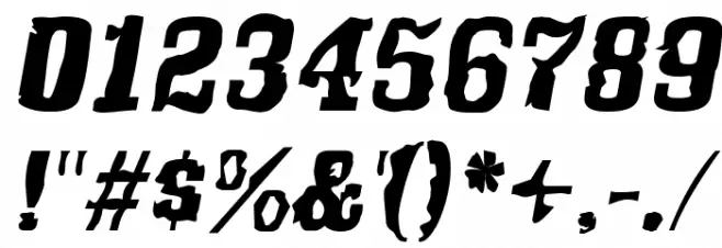 Bullfrog Font OTHER CHARS