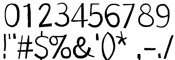 Bullfrog Font OTHER CHARS