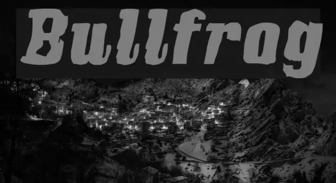 Bullfrog Font examples