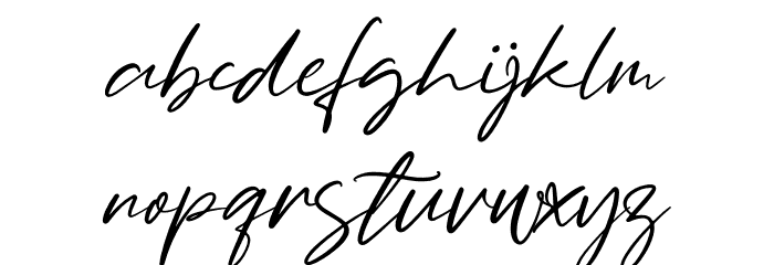 Bullgeria Font LOWERCASE