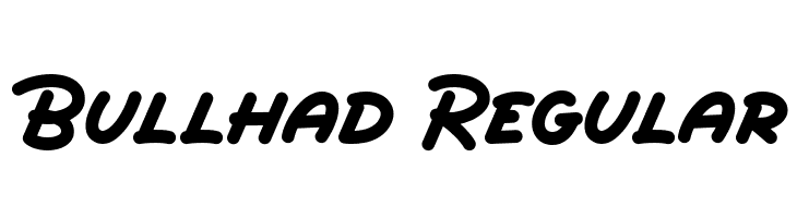 Bullhad Regular Шрифта