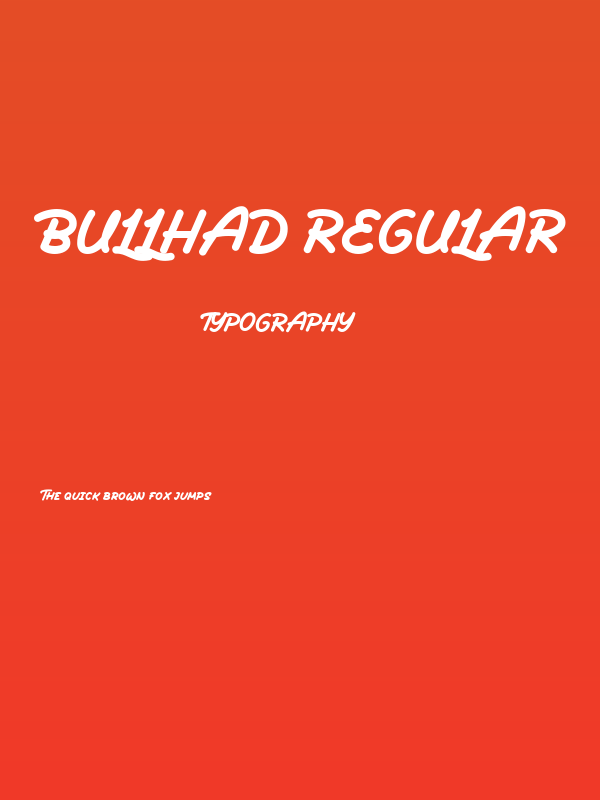 Bullhad Regular Poster