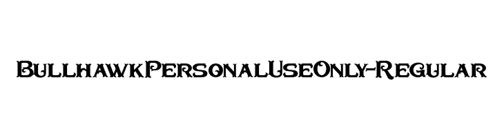 BullhawkPersonalUseOnly-Regular  免费字体下载