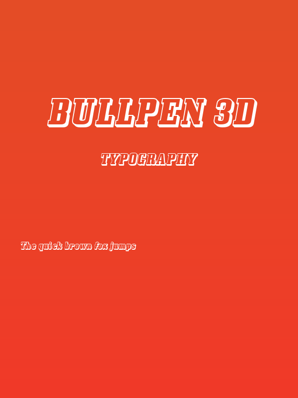 Bullpen 3D Poster