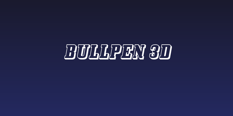 Bullpen 3D Social Header