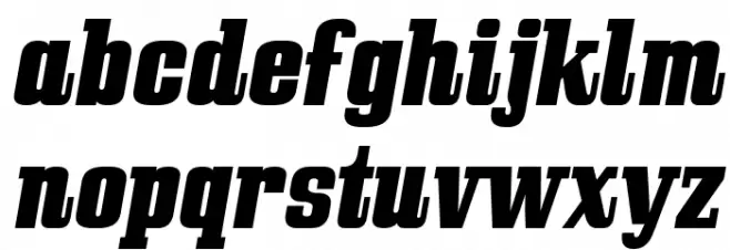 Bullpen Italic Fuentes MINÚSCULAS