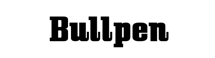 Bullpen Font