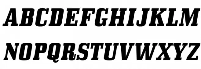 BullpenHv-Italic フォント 大文字