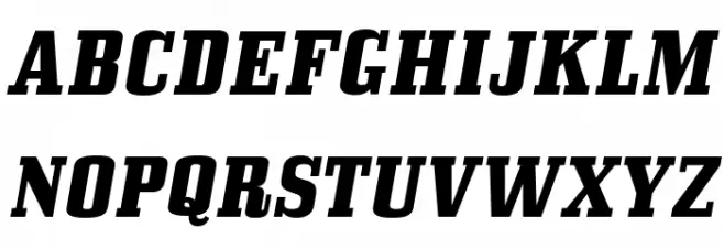 BullpenHv-Italic Polices MAJUSCULES