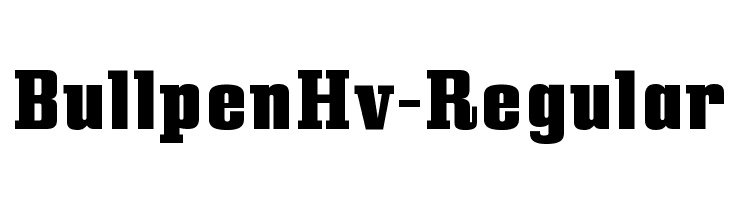 BullpenHv-Regular  font caratteri gratis