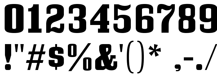 BullpenHv-Regular Font OTHER CHARS