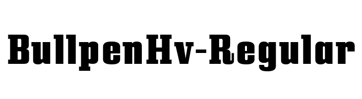 BullpenHv-Regular  免费字体下载