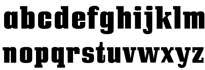 BullpenHv-Regular Font LOWERCASE