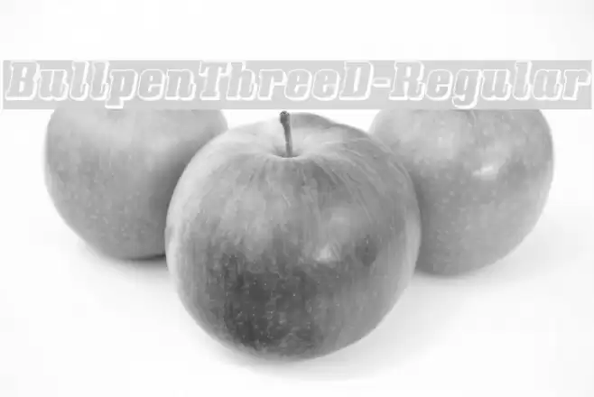 BullpenThreeD-Regular Font examples