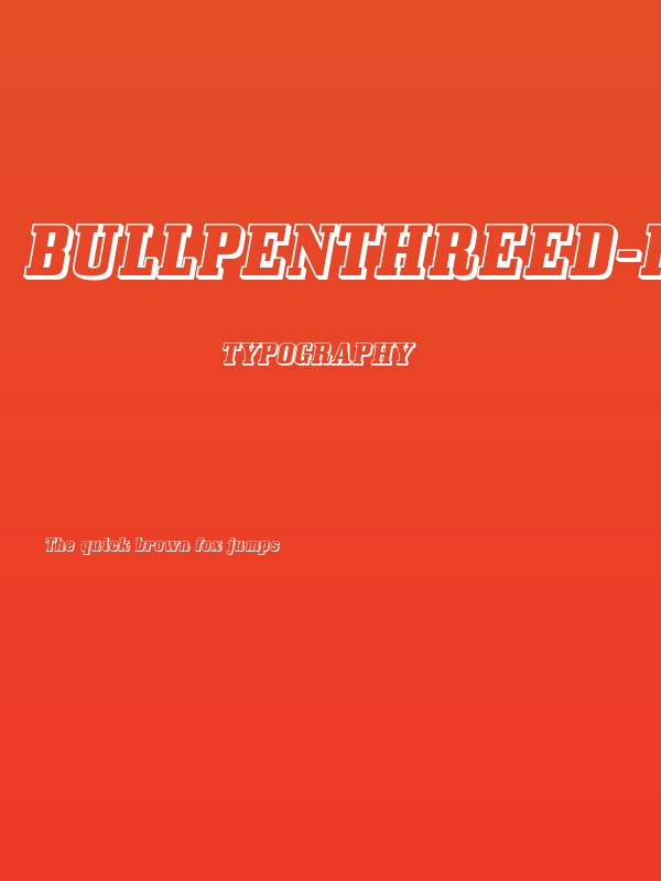 BullpenThreeD-Regular Poster