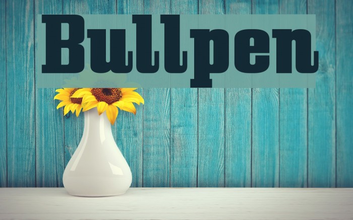 Bullpen Font examples