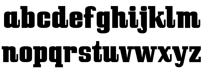 Bullpen Font LOWERCASE