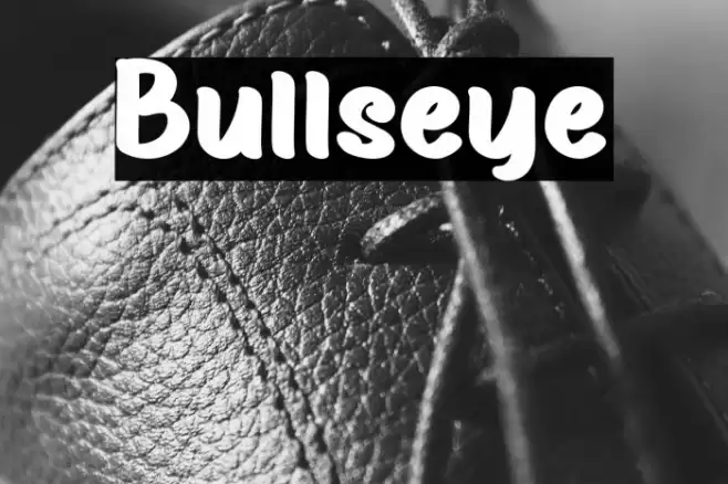 Bullseye Font examples