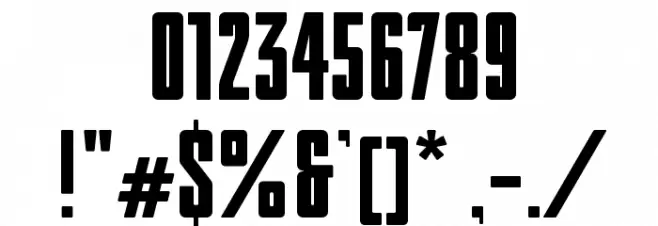 Bully Font OTHER CHARS