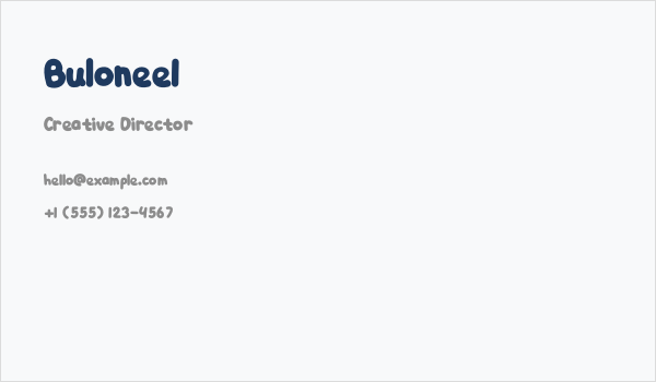 Bulonee1 Business Card