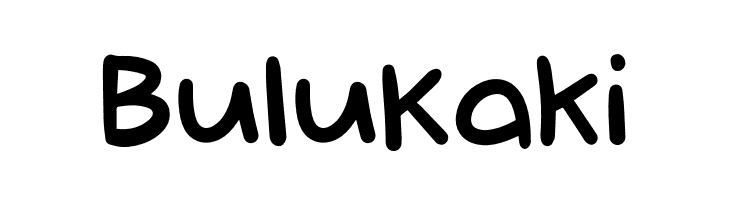 Bulu Kaki Schriftart