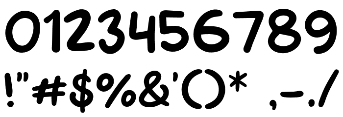 Bulu Kaki フォント その他の文字