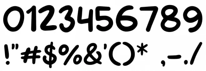 Bulu Kaki Font OTHER CHARS