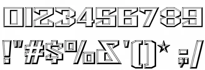 Bulwark NF Font Alte caractere