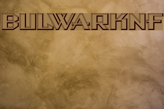 BulwarkNF Font examples
