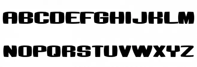Bumbastika Шрифта ВЕРХНИЙ