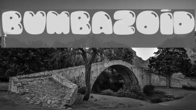 Bumbazoid Font examples