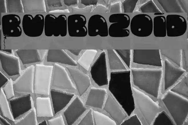 Bumbazoid Font examples