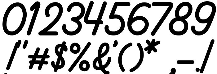 Bumbbled Font OTHER CHARS