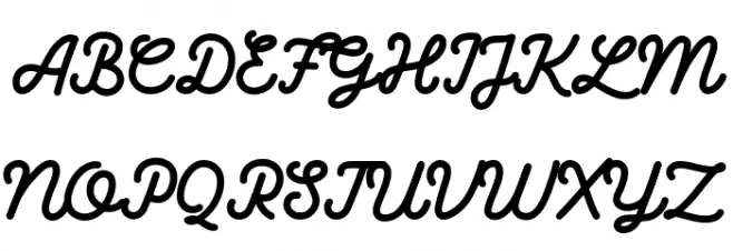 Bumbbled Font UPPERCASE