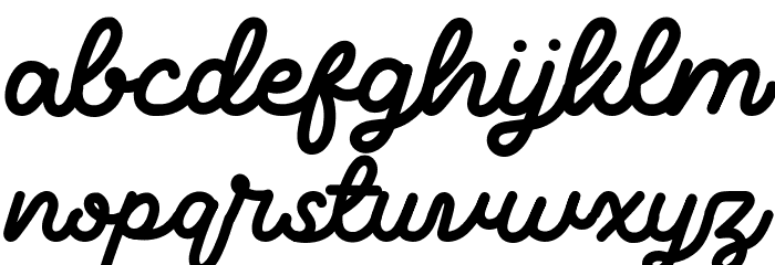 Bumbbled Font LOWERCASE