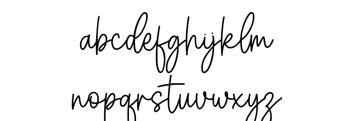 Bumble Bees Font LOWERCASE