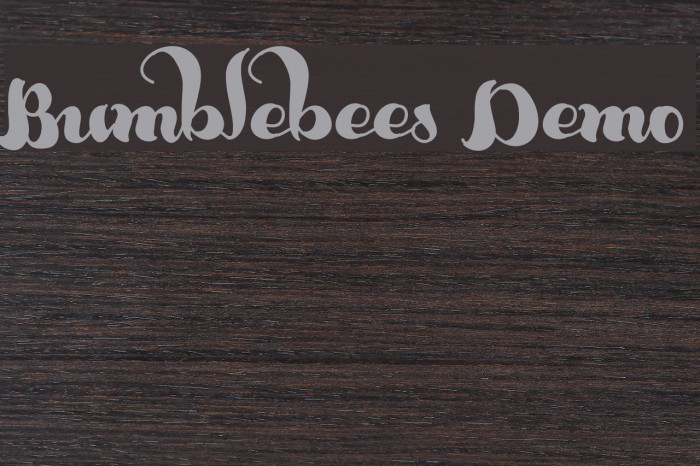 Bumblebees Demo Font examples