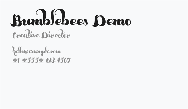 Bumblebees Demo Business Card