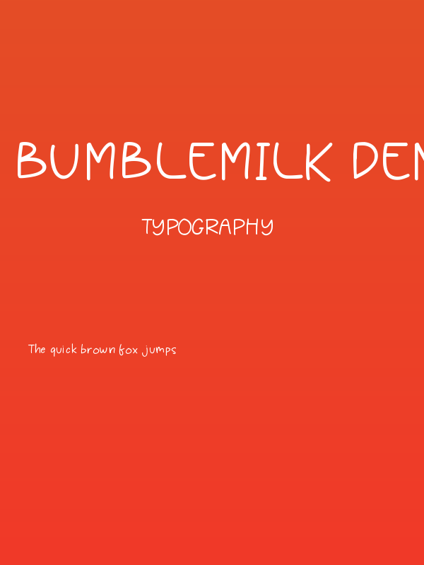Bumblemilk Demo Poster