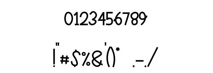 Bumblle Font OTHER CHARS