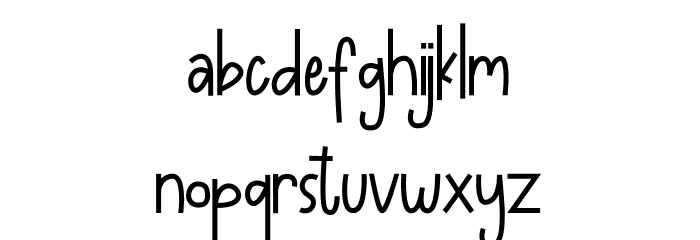 Bumblle Font LOWERCASE