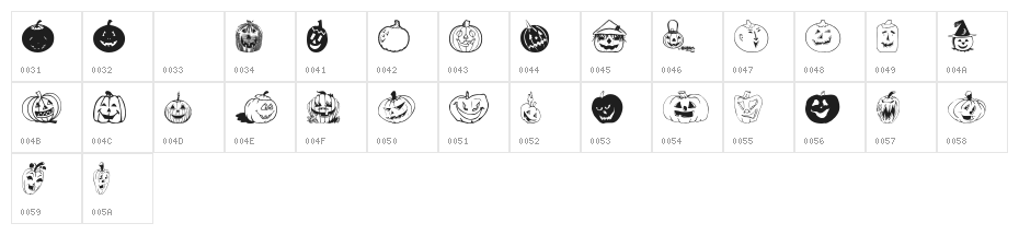 Bumkins Character Map