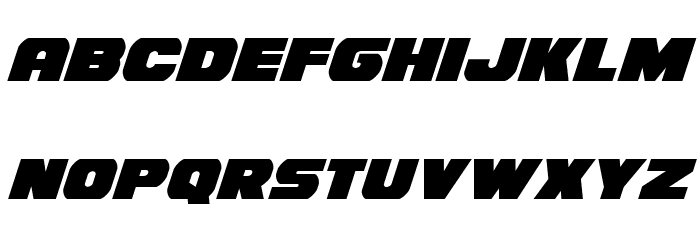 Bummer Condensed Italic Font LOWERCASE