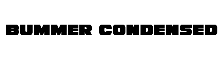 Bummer Condensed Font