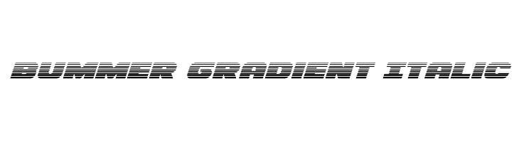 Bummer Gradient Italic Font