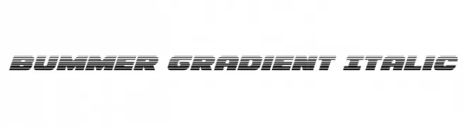 Bummer Gradient Italic  免费字体下载