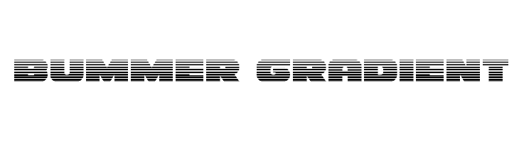 Bummer Gradient Font